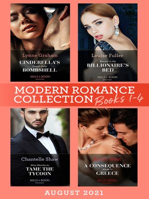 cover image of Modern Romance August 2021 Books 1-4